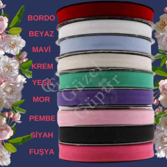 20 mm ( 2cm )  düz koton katlı biye - 25 mt