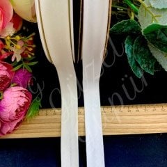 20 mm ( 2cm )  düz koton katlı biye - 25 mt