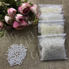İnci Boncuk 4mm. (0,35 gr.) Beyaz