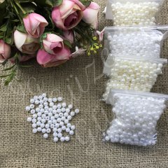 İnci Boncuk 6mm. (0.40gr) Beyaz