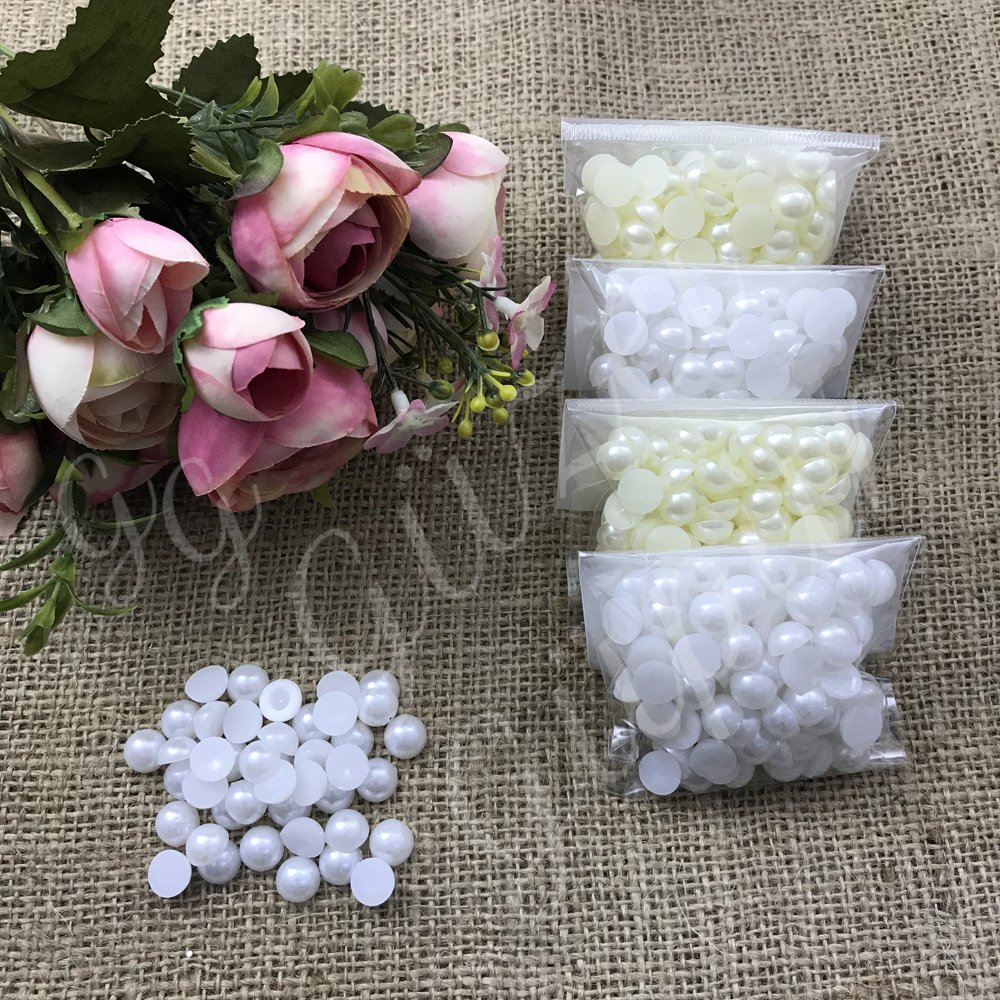 Yarım inci 1cm. (0.30gr.) Beyaz