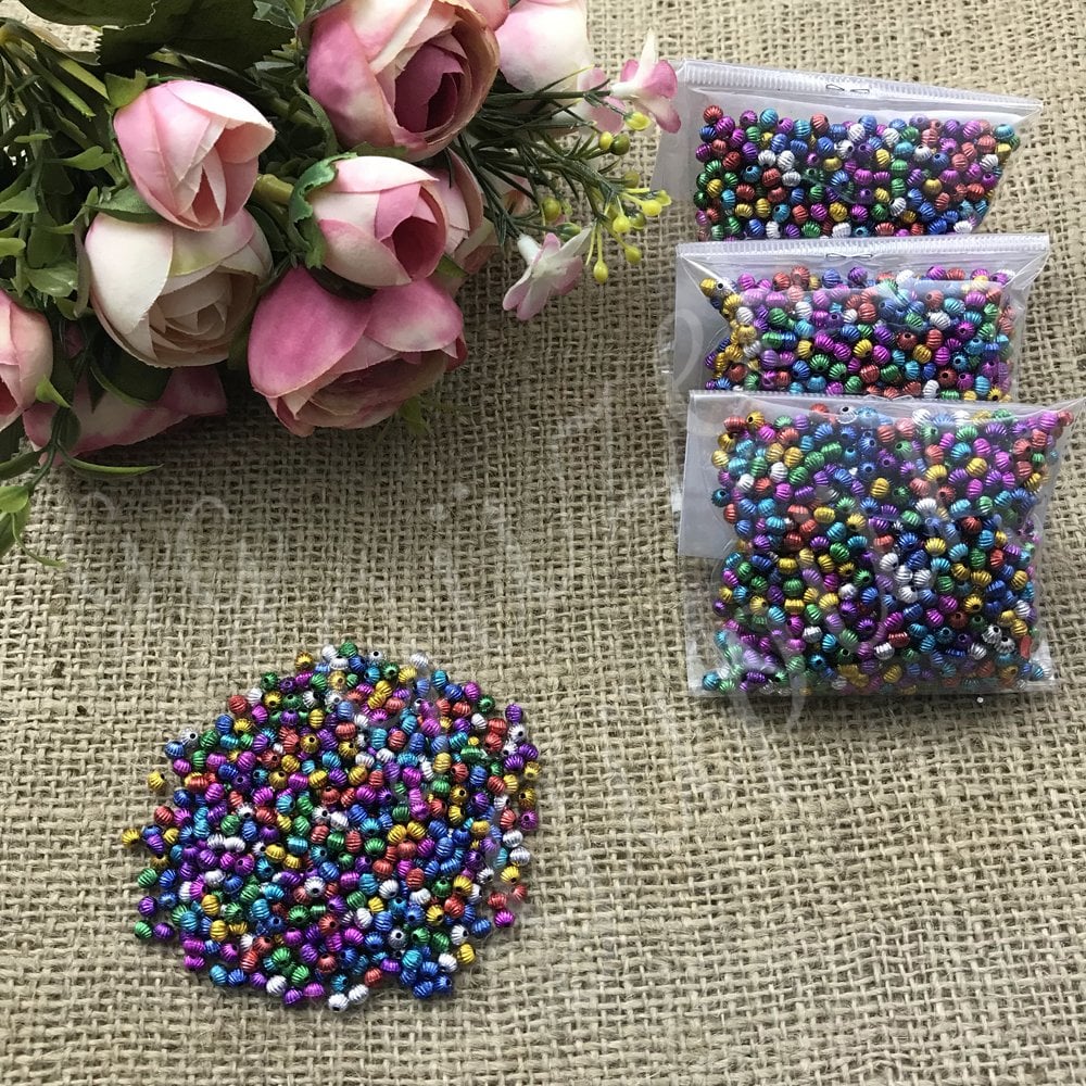 Metalize Plastik Dünya Boncuk (0.30gr.)